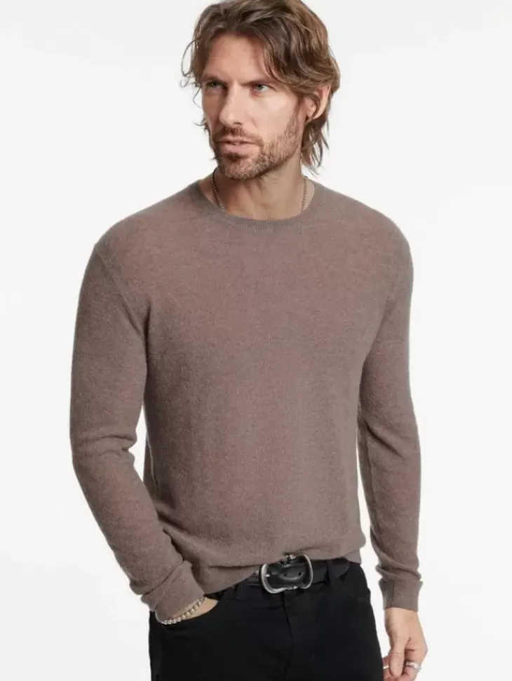 Tops>John Varvatos ALESSIO CREWNECK SWEATER CELEDON