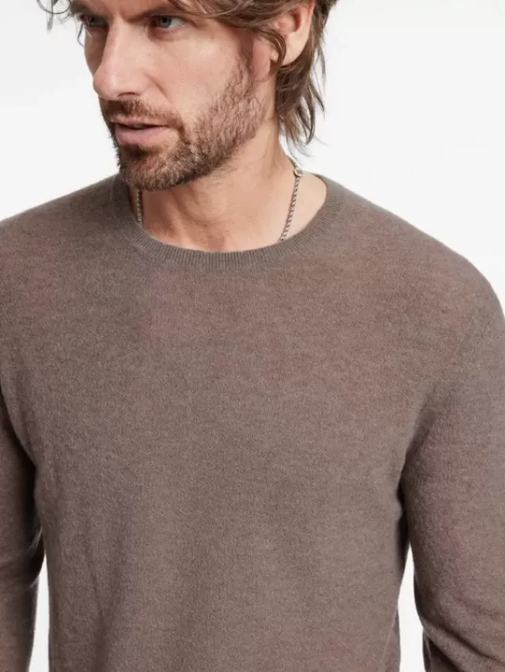 Tops>John Varvatos ALESSIO CREWNECK SWEATER CELEDON