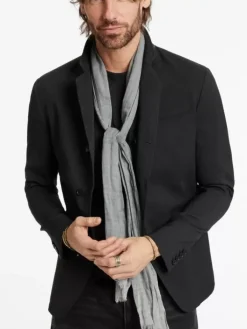 Shoes & Accessories>John Varvatos ALIX SCARF ARSENIC