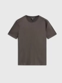 T-Shirts>John Varvatos AMATO CREW CHOCOLATE