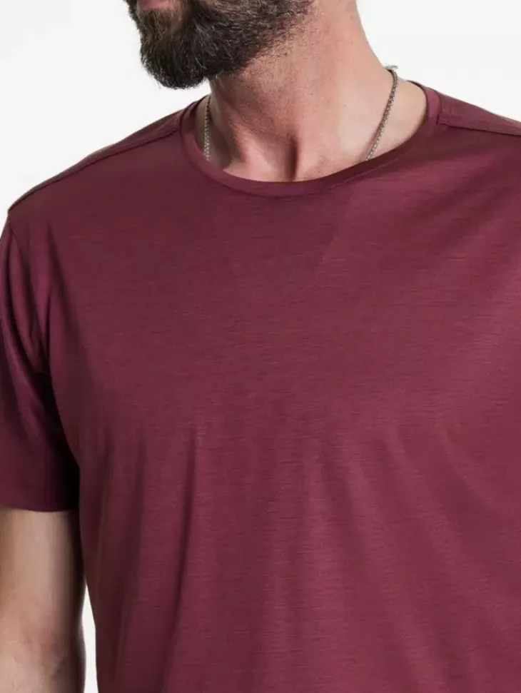 T-Shirts>John Varvatos AMATO CREW PLUM