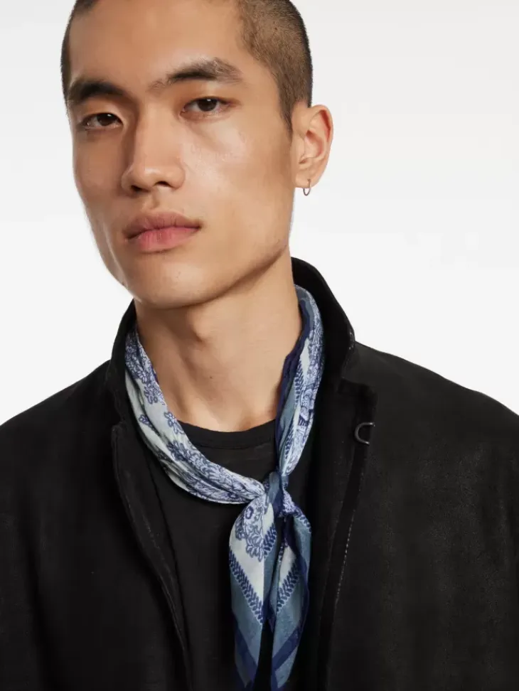 Shoes & Accessories>John Varvatos ANDOVER BANDANA EMPIREBLUE