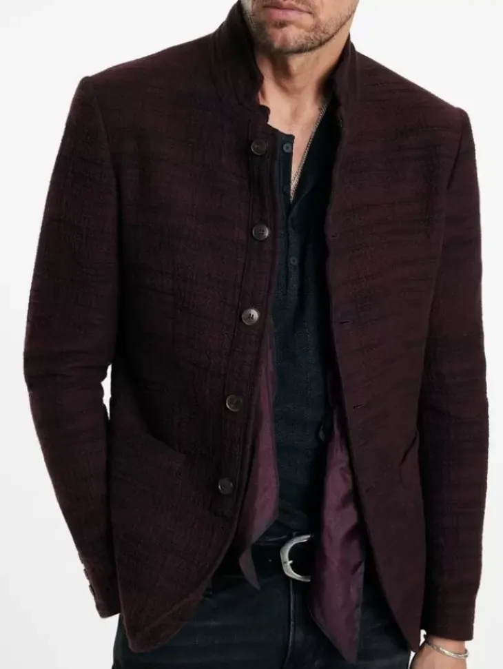 Coats And Jackets|Suit Jackets>John Varvatos ANSON JACKET DARKPLUM