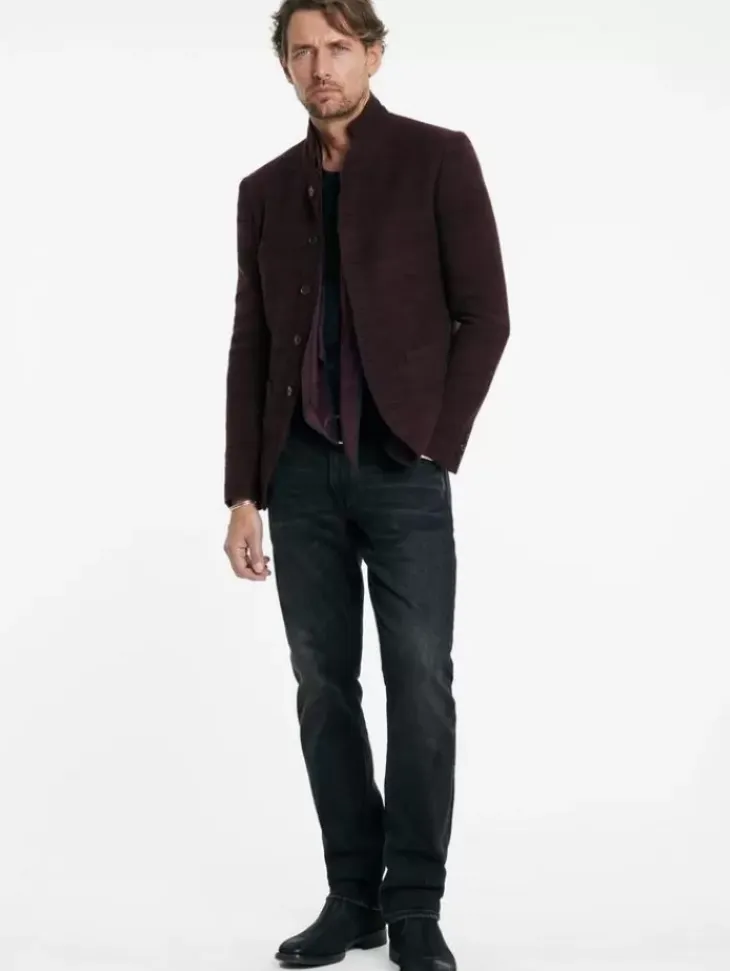 Coats And Jackets|Suit Jackets>John Varvatos ANSON JACKET DARKPLUM