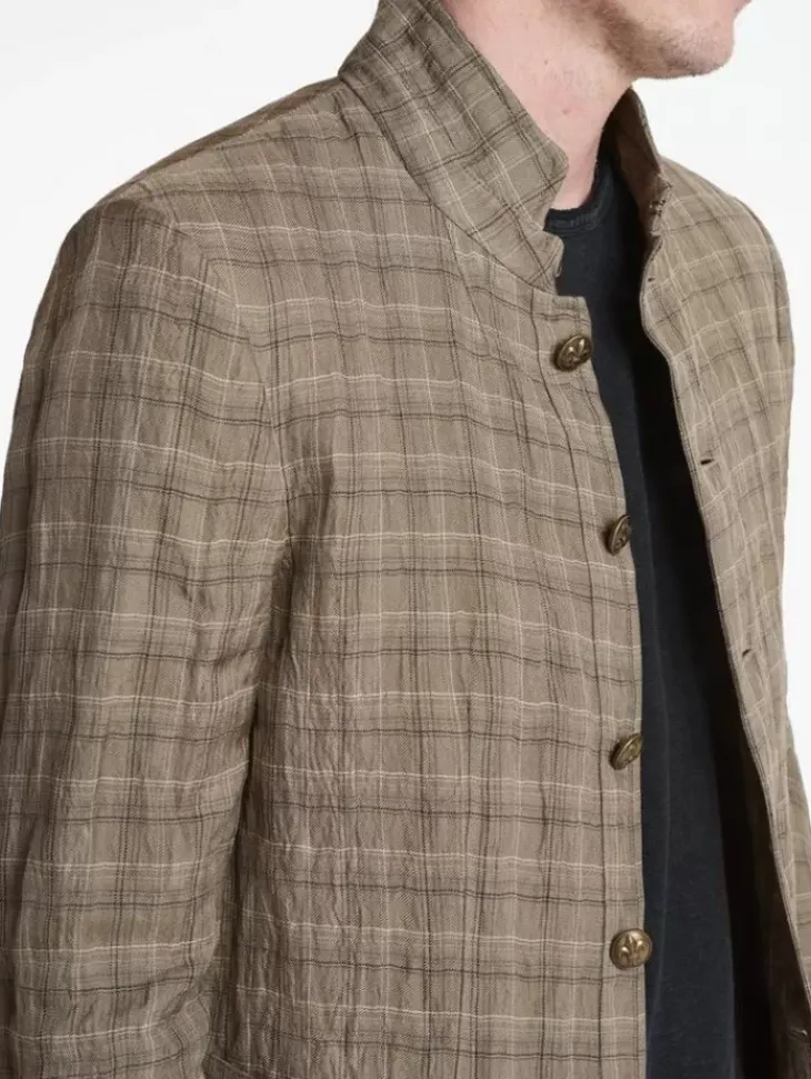 Tops|Leather & Outerwear>John Varvatos ANSON JACKET OLIVELEAF