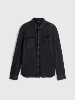 Shirts>John Varvatos ARVON WESTERN SHIRT CHARCOAL
