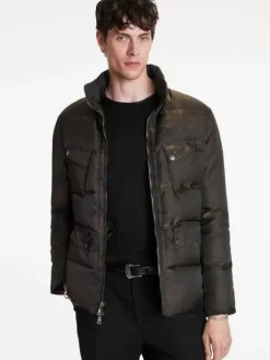 Coats And Jackets>John Varvatos ASHTON PARKA LTBROWN