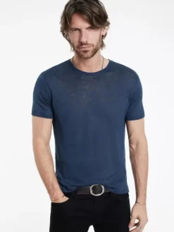 Tops>John Varvatos AVANCA CREW INDIGO