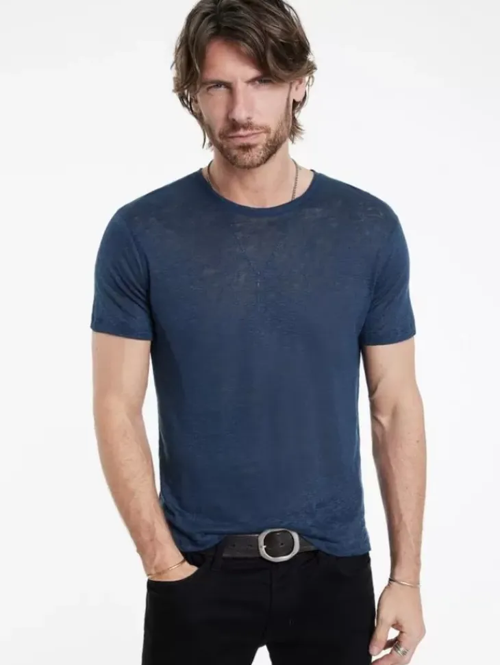 Tops>John Varvatos AVANCA CREW INDIGO