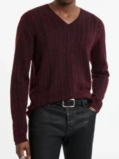 Tops>John Varvatos BANDERA V-NECK Merlot