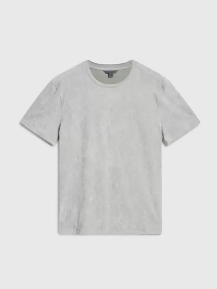 T-Shirts>John Varvatos BARCELOS CREW LIGHTGREY