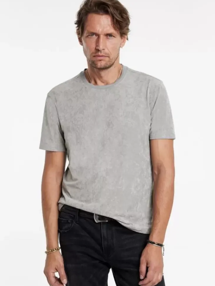 T-Shirts>John Varvatos BARCELOS CREW LIGHTGREY