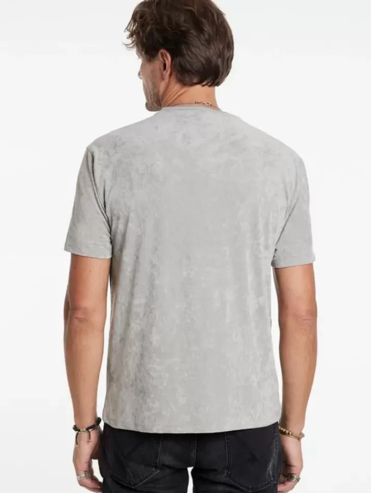 T-Shirts>John Varvatos BARCELOS CREW LIGHTGREY
