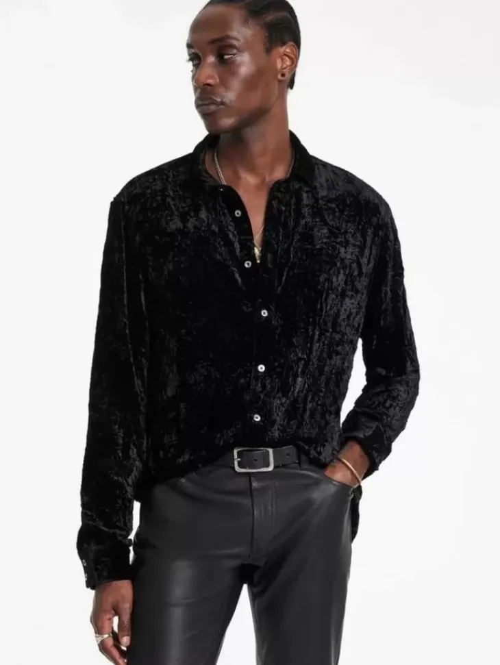 Shirts>John Varvatos BATIK SHIRT BLACK