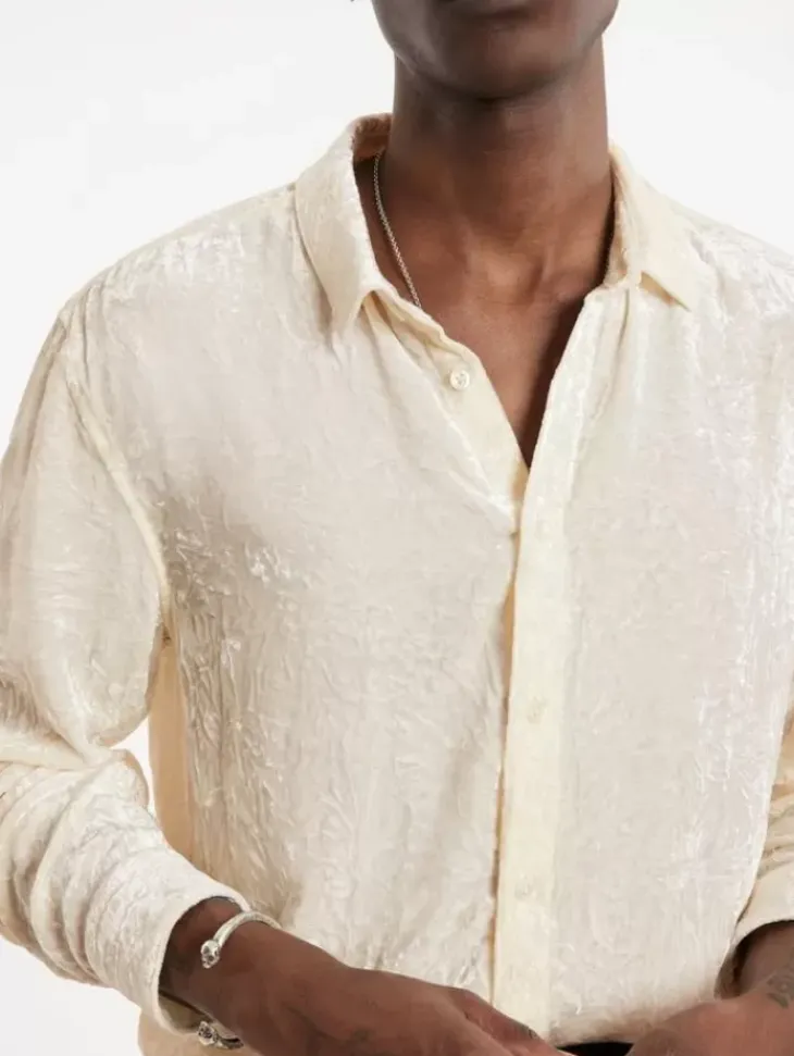 Tops>John Varvatos BATIK SHIRT WHITE