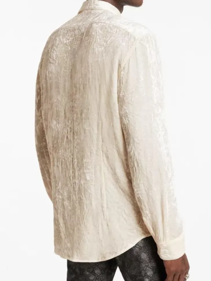 Tops>John Varvatos BATIK SHIRT WHITE