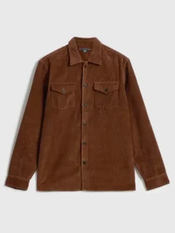 Shirts>John Varvatos BAUER OVERSHIRT CHAMOIS