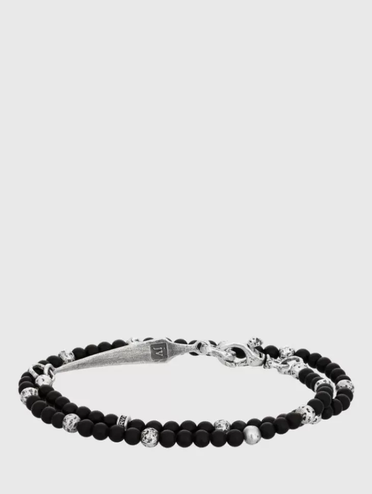 Jewelry>John Varvatos BEADED MULTI-STRAND BRACELET SILVER