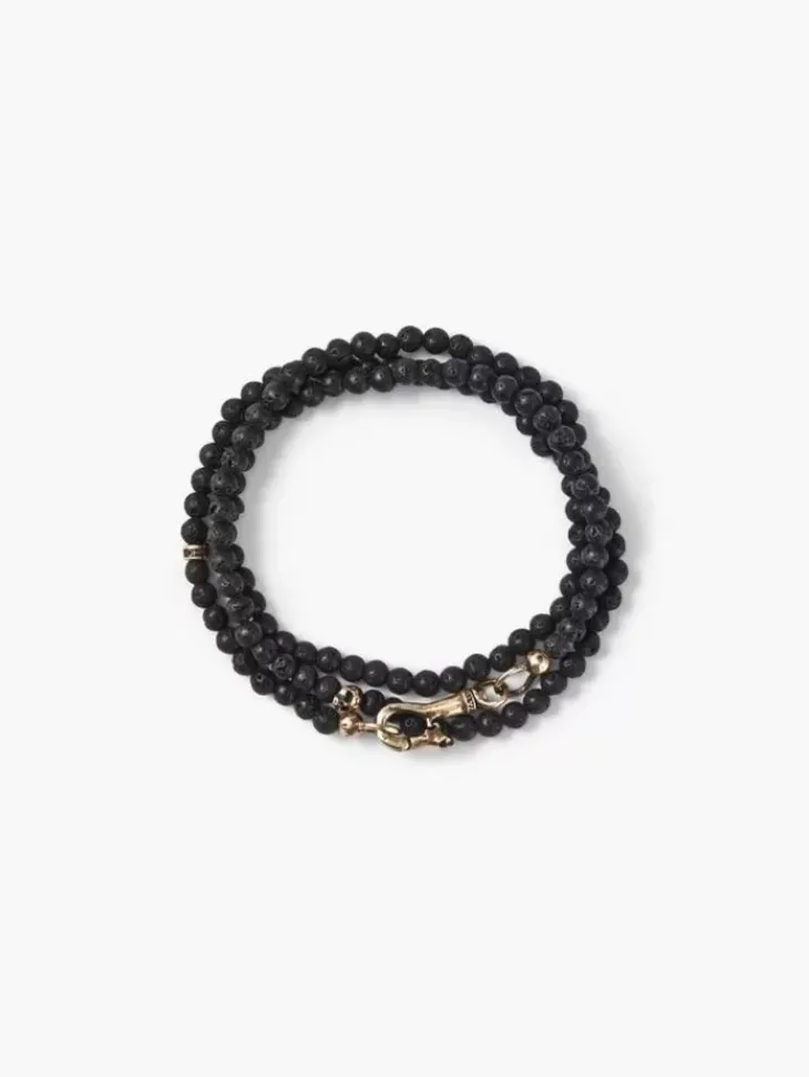 Jewelry>John Varvatos BEADED NECKLACE BRUMEBLK