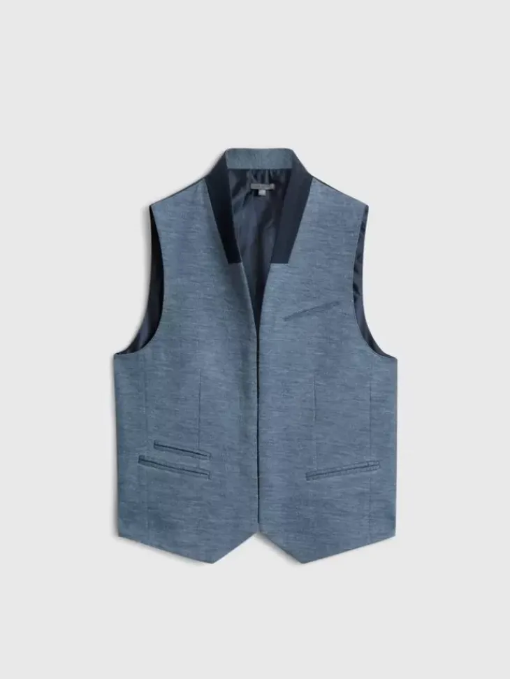 Suit Jackets>John Varvatos BELTON VEST POWDERBLUE