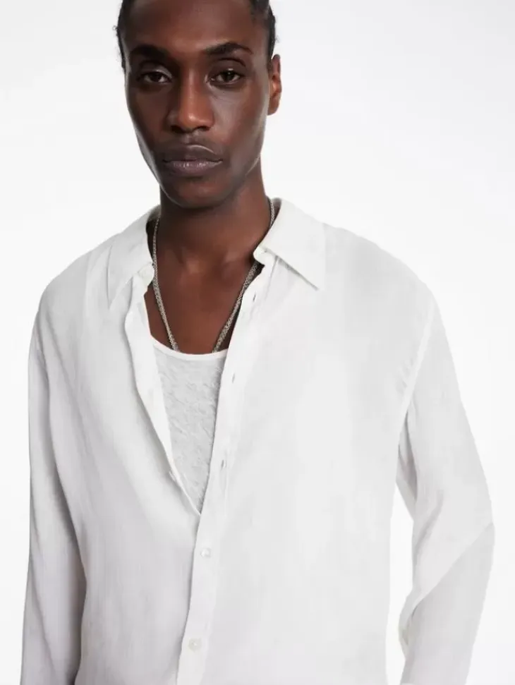 Tops>John Varvatos BETWOOD SHIRT MACADAMIA