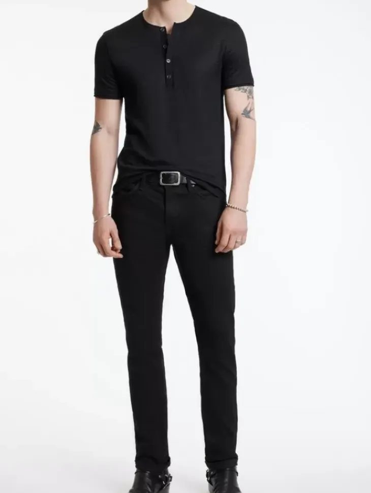 Henleys>John Varvatos BLEEKER HENLEY BLACK
