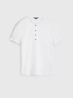 Henleys>John Varvatos BLEEKER HENLEY WHITE