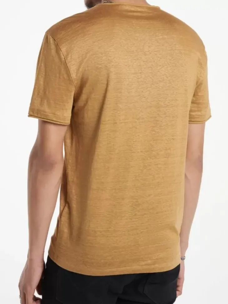Tops>John Varvatos BLEEKER HENLEY BROWN