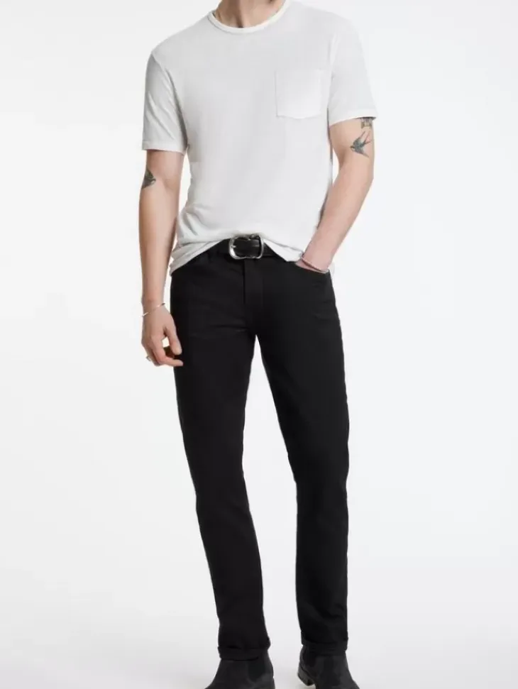 T-Shirts>John Varvatos BOND BURNOUT T-SHIRT SALT