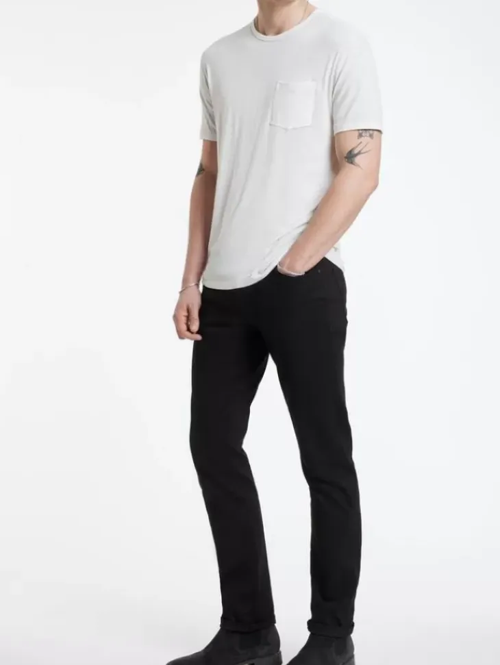 T-Shirts>John Varvatos BOND BURNOUT T-SHIRT SALT