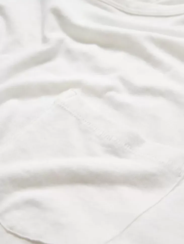 T-Shirts>John Varvatos BOND BURNOUT T-SHIRT SALT