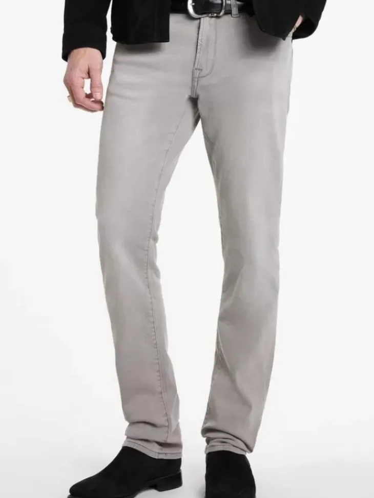 Jeans & Pants>John Varvatos BOWERY SPRING GREY WASH JEAN LIGHTGREY