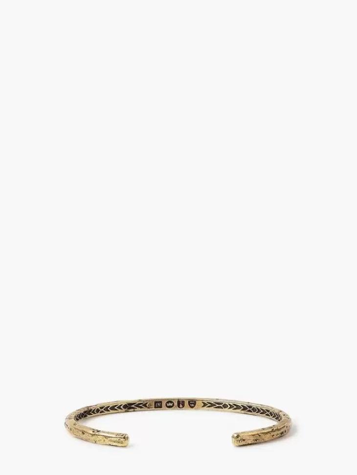 Jewelry>John Varvatos DISTRESSED CUFF BRASS
