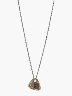 Jewelry>John Varvatos GUITAR PICK NECKLACE BRASS