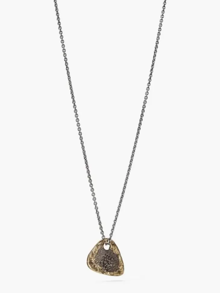 Jewelry>John Varvatos GUITAR PICK NECKLACE BRASS