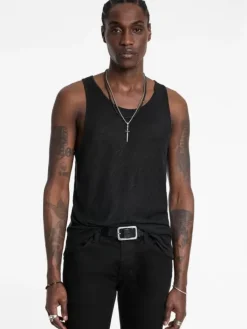 T-Shirts>John Varvatos BROOME TANK BLACK