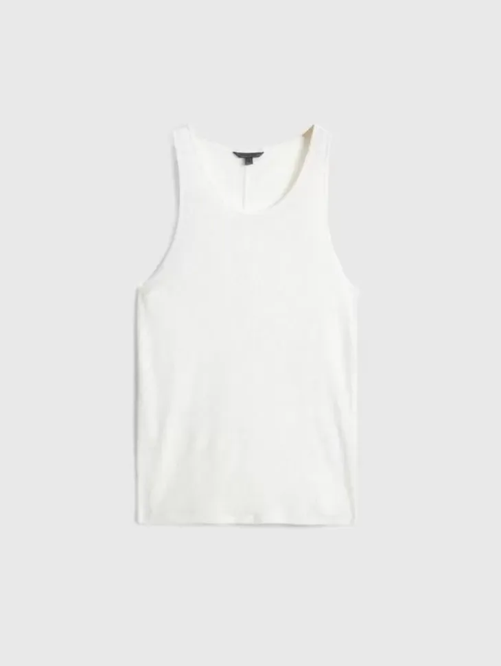 T-Shirts>John Varvatos BROOME TANK WHITE