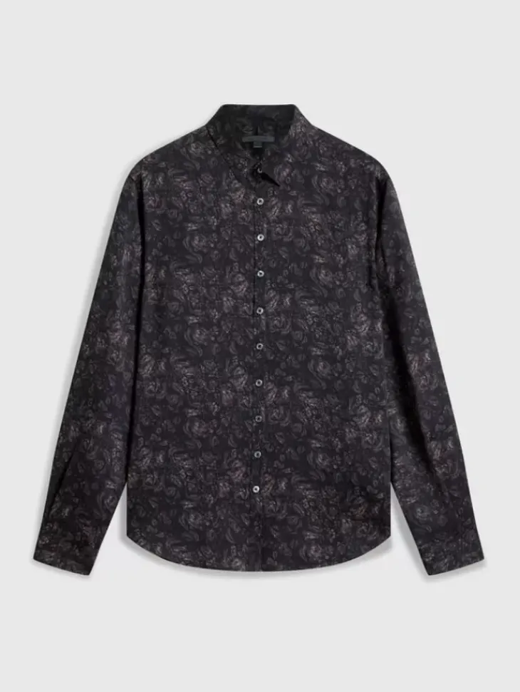 Tops>John Varvatos BUCKS SHIRT MAUVEWOOD