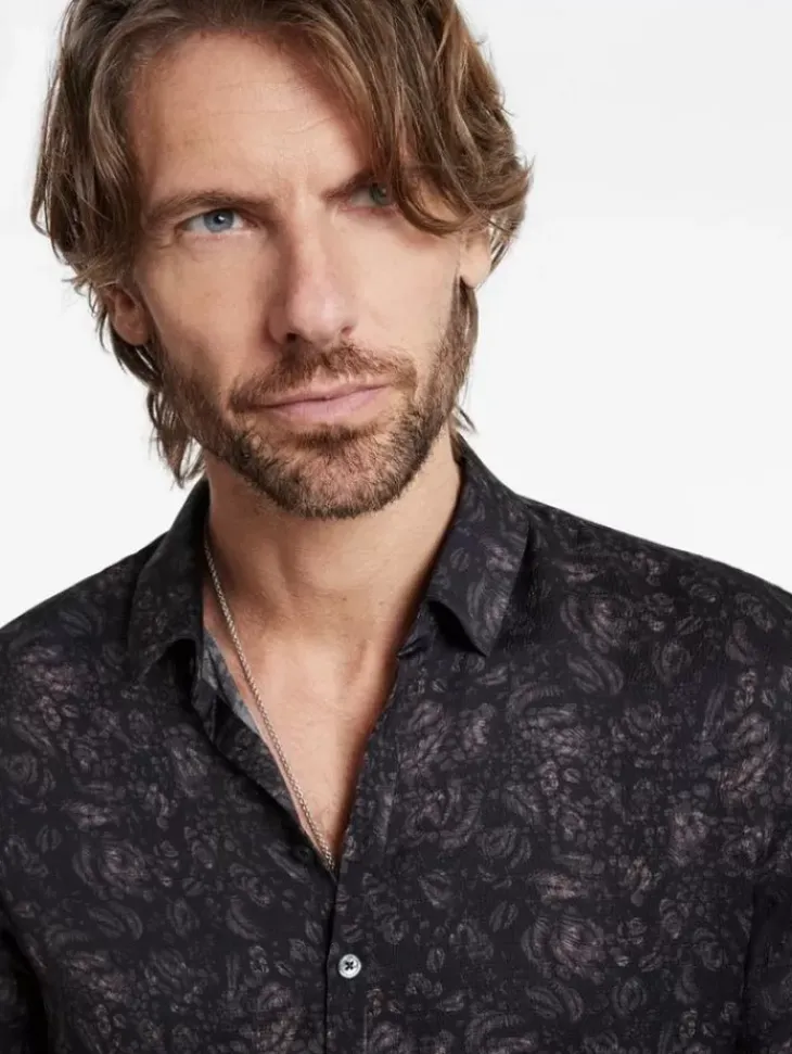 Tops>John Varvatos BUCKS SHIRT MAUVEWOOD