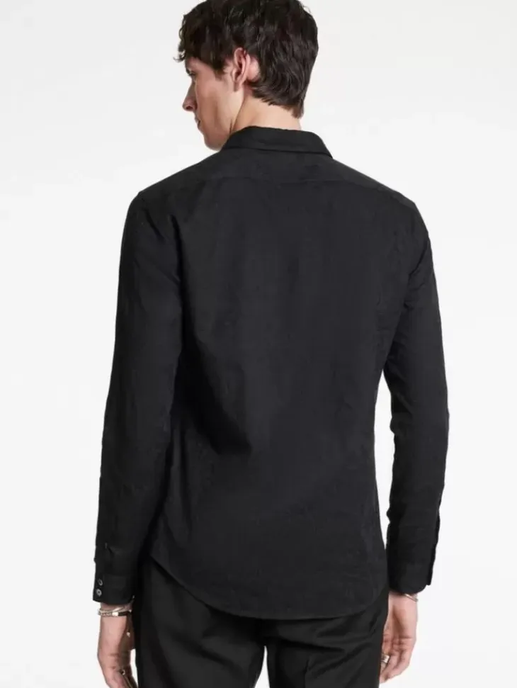 Shirts>John Varvatos BUCKS SHIRT BLACK