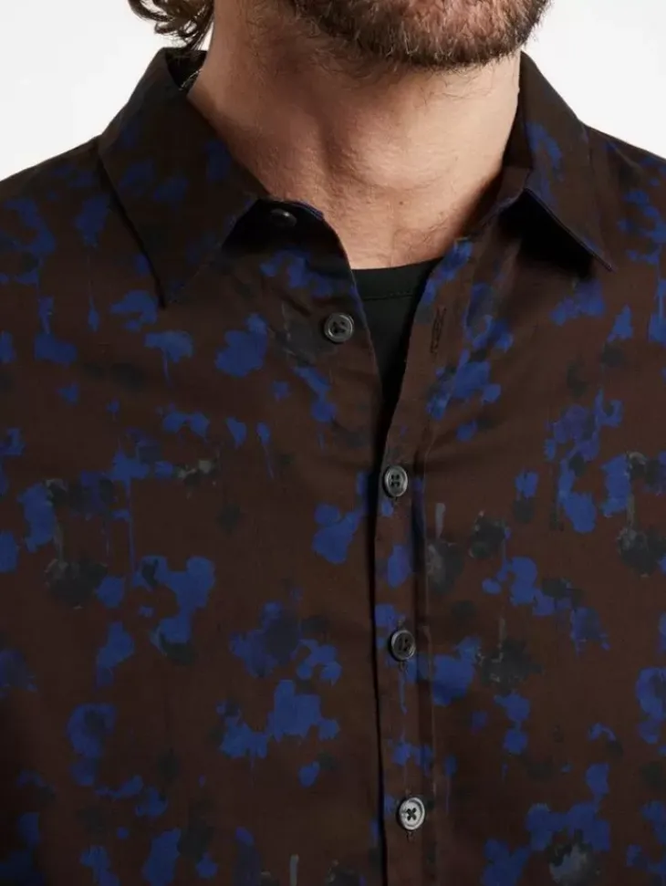 Tops>John Varvatos BUCKS SHIRT CHOCOLATE