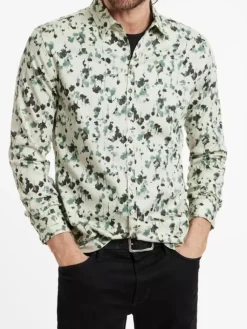 Tops>John Varvatos BUCKS SHIRT SPRUCE