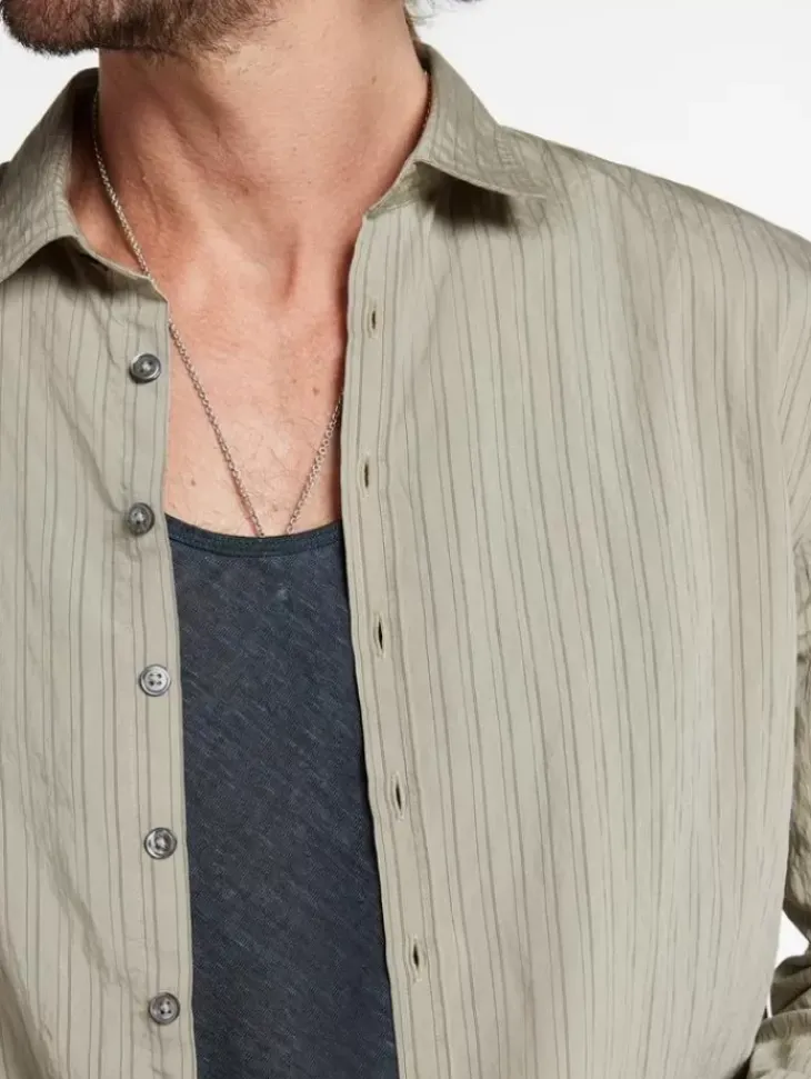Tops>John Varvatos BUCKS SHIRT TWINEBROWN