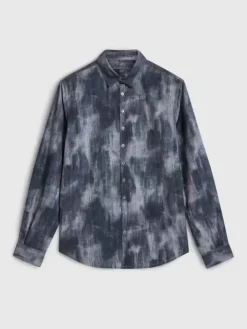 Tops>John Varvatos BUCKS SHIRT MEDGREY