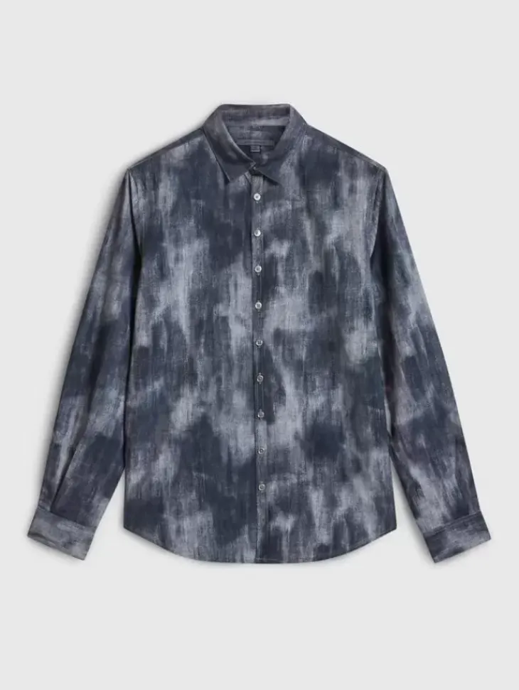 Tops>John Varvatos BUCKS SHIRT MEDGREY