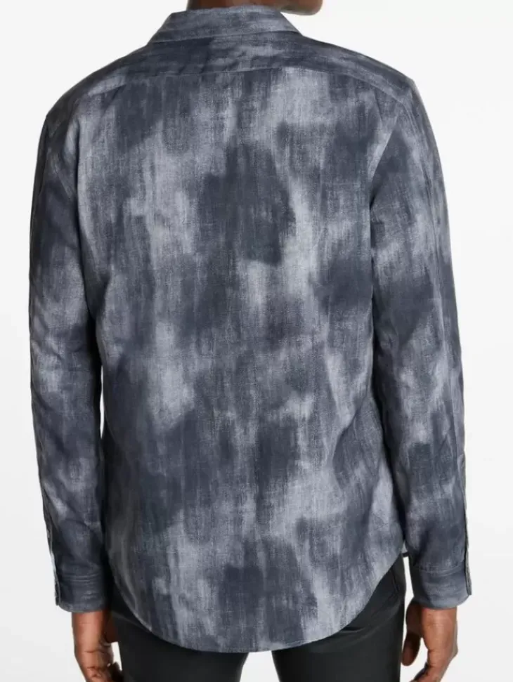 Tops>John Varvatos BUCKS SHIRT MEDGREY