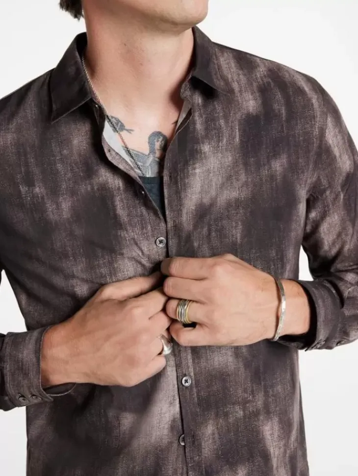 Tops>John Varvatos BUCKS SHIRT BRANDY