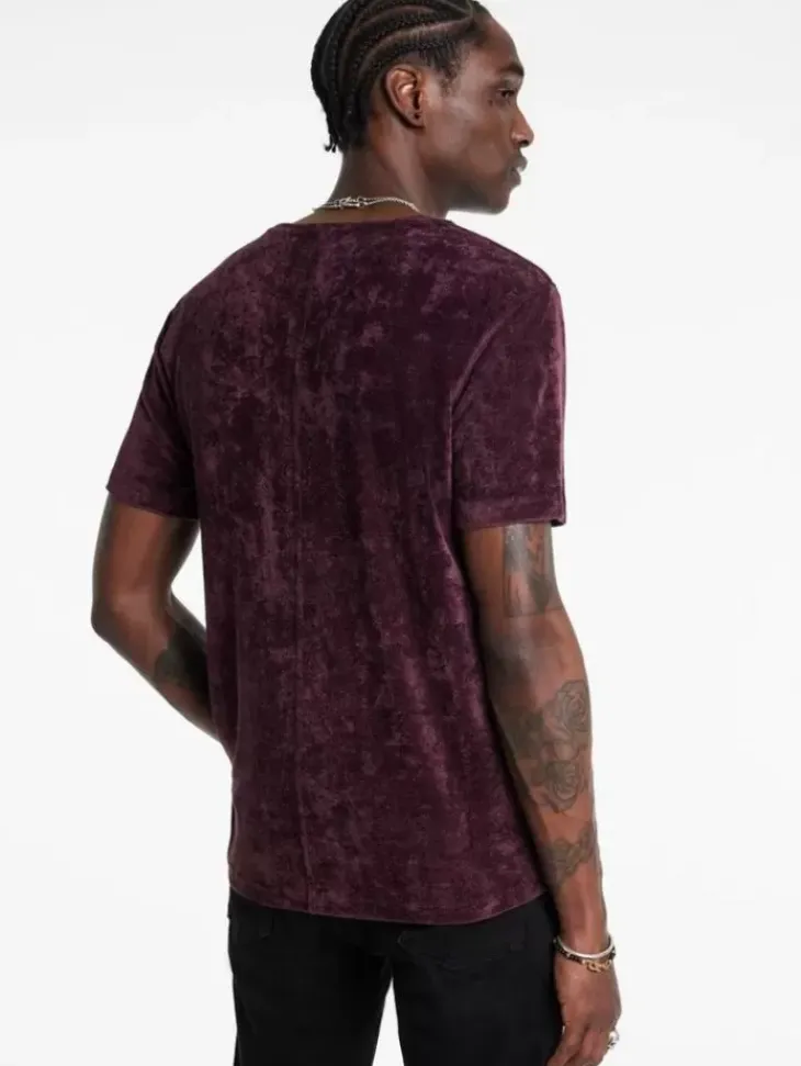T-Shirts>John Varvatos CAMINHA CREW DARKPLUM