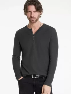 Henleys>John Varvatos CARVER HENLEY CARBON
