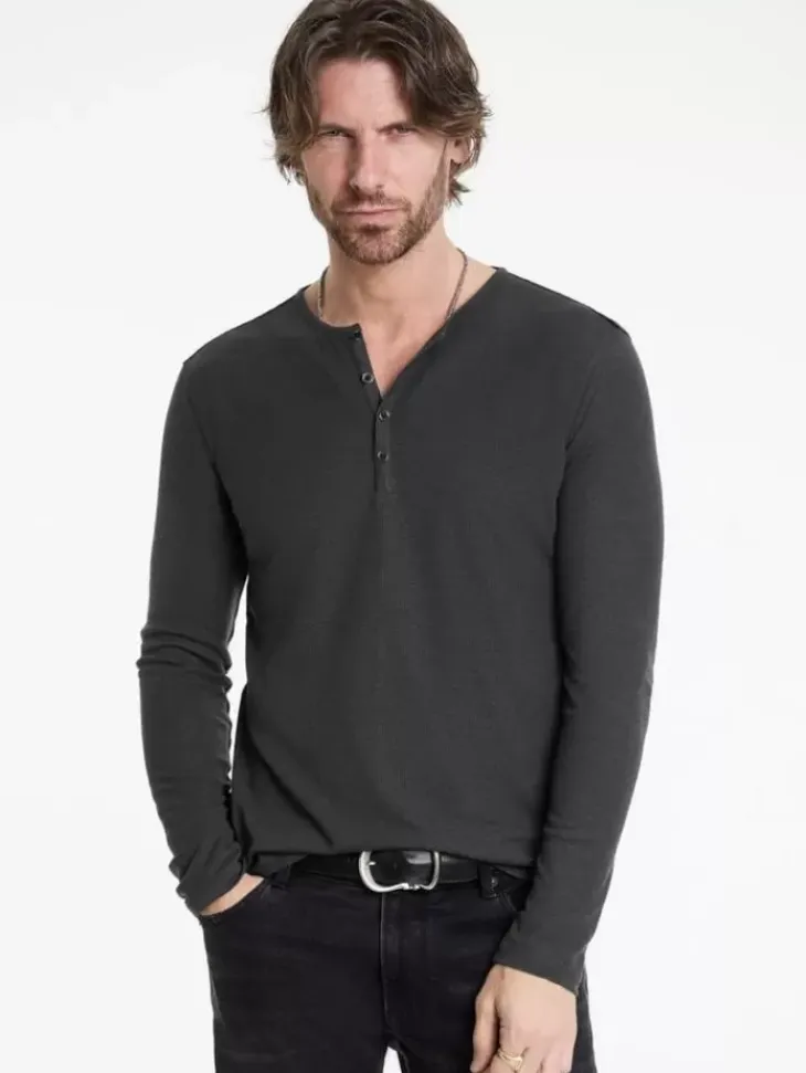 Henleys>John Varvatos CARVER HENLEY CARBON